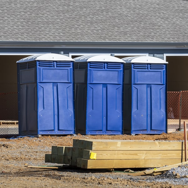 do you offer hand sanitizer dispensers inside the portable toilets in Gem Lake